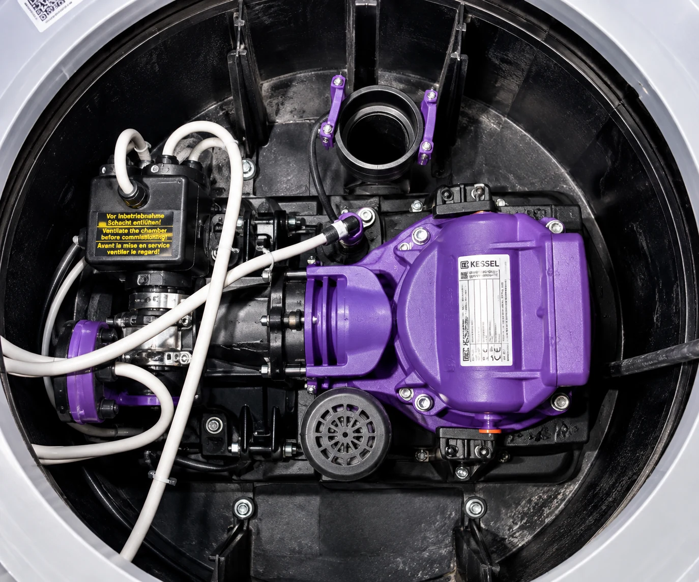 KESSEL pumping unit installed within its chamber